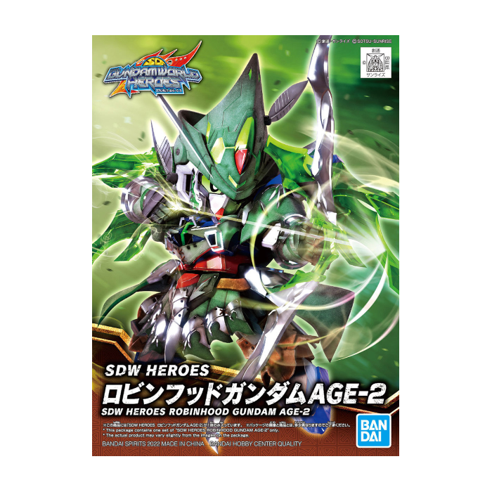 GUNDAM - Model Kit - SDW Heroes Robinhood Gundam AGE-2