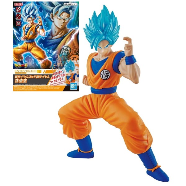 DBZ - SON GOKU SUPER SAIYAN GOD - MAQUETTE ENTRY GRADE